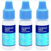3x CONTOUR NEXT Control Solution for Glucose Test Meter, Level 2, 2.5mL Bottle
