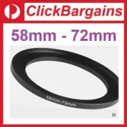 58mm to 72mm Step Up Camera Lens Filter Adapter Ring Stepping 58-72 mm UV CPL ND