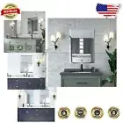 Versatile 20" x 28" Frameless Bathroom Mirror - Hangs Horizontally or Vertically