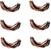 minkissy Elegant Stage Performance Lashes 3 Pairs of Costume False Eyelashes Party Dance Accessories