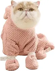 Dog Robes for After Bath | Quick-Dry Absorbent Coral Fleece Dog Drying Towel with Zipper Design,Pet Costumes, Cat Apparel & Accessories for Christmas, Mother's Day Or Valentine's Day
