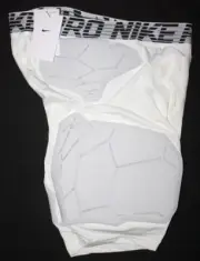 NEW NIKE PRO HYPERSTRONG COMPRESSION SHORTS PADDED WHITE AQ0751-100 XL MEN'S