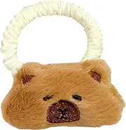 [Oxtxuzdm] Cartoon Animal Hair Bands Plush Headband Soft Elastic Designs Hairband Hair Accesories for Kids Teens and Animal Lover