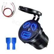 USB Phone Charger Socket Car Adapter PD QC Quick Charge Power Outlet Waterproof (for: Audi)