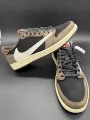Nike Travis Scott X Air Jordan 1 Low Og Sp Eu 46 The US 12 Black Dark Mocha Red