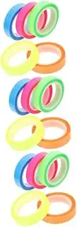 UTHCLO 15 Rolls Waterproof Index Sticker Tabs Neon Tape Highlighter Book Tape Note Paper Transparent Reading Tapes Page Markers Reading Stickers Highlight Tapes Annotation Tape The Pet