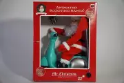 Mr. Christmas Animated Scooting Santa Brand New, Scooter Moped Blue Vespa