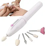 Electric Nail File Set,Manicure Pedicure Tool with 5 Nail Drill | Nail Buffer Drill Polisher for Natural Fingernails Toenails Wynott