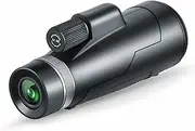 Monocular Telescope for Adults 12x50, Portable Handheld Monoculars for Mobile Phone, Waterproof Spotting Scopes with Night Vision for Birdwatching Stargazing