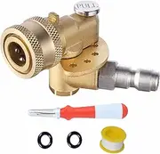 Tools Pro Quick Connecting Pivoting Coupler 120 Degree with 5 Angles and Safety Lock for Pressure Washer Spray Nozzle, Cleaning Hard to Reach Area Max 5000 PSI 1/4 Inch Plug