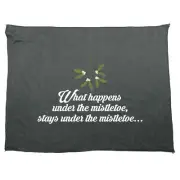 Christmas What Happens Under The Mistletoe - Funny Novelty Gym Sports Towel