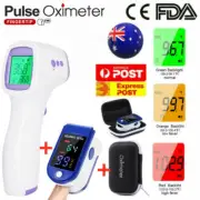 Digital IR Thermometer Forehead Body Temperature Gun Ear Finger Pulse Oximeter
