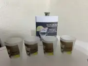 FLASK AND SHOT GLASSES SET