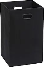 SimpleHouseware Foldable Closet Laundry Hamper Basket, Black