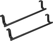 Hangable Punch Free Nail Free Cabinet Door Towel Rack Decorative Metal Kitchen Over Cabinet Towel Bar for Organize Hand Dish Tea Towels(36cm)