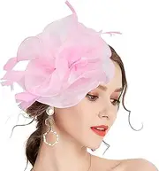 [ESOMAVRIX] Fascinator for Women Exquisite & Elegant Fascinator with Headband & Clip Average Size Hair Accessories for Tea Party, Banquet, Horse Racing Festival, Fascinator for Women/4358