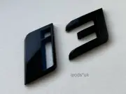 NEW GLOSS BLACK AND BLUE I3 BADGE REAR BOOT BACK FITS BMW I3