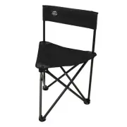Folding Camping Tripod Stool w/BackrestCarry BagLightweight Portable Outdoor ...