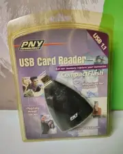 PNY Technologies USB Card Reader Compactflash 1.1 Windows/Mac Compatible New