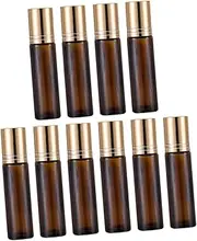 BESTYASH 10Pcs Bottles for Essential Oils Eye Cream Perfume Leak Compact Roller Bottles Travel Friendly Containers for Aromatherapy Skincare
