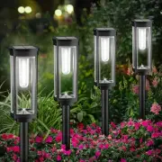 Bright Solar Pathway Lights Outdoor, 8 Pack Solar Garden Lights for Outside