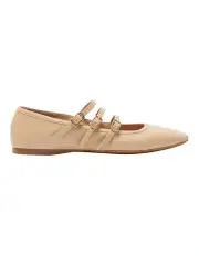 [Sandler] Millie Flat Ballet in Nude Leather