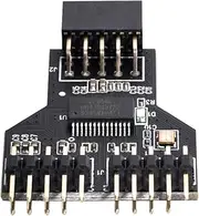 xiwai Motherboard 9pin USB 2.0 Header 1 to 2 Female Extension HUB Connector Adapter Port Multilier