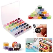 Plastic Bobbins with Nylon Thread in Clear Box – Perfect for Home Sewing