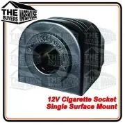 PREMIUM CIGARETTE LIGHTER SOCKET SURFACE MOUNT 12V 24V CARAVAN 81025BL