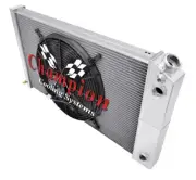 Rel 3 Row DP Radiator 17x28",16" Fan,1.5,1.75 for 1973-1980 Chevrolet Blazer LS (for: Chevrolet)