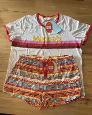 BRAND NEW Maccas Peter Alexander top and shorts pjs, Womens 1+