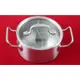 【大正餐具批發】可視透明附蓋不鏽鋼複合底雙格鴛鴦鍋 16CM 火鍋 涮涮鍋