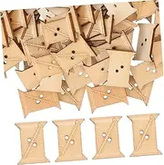 COHEALI DIY Wooden Thread Winding Boards 100pcs Yarn Winder Tool Embroidery Floss Organizer for