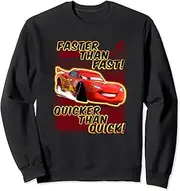 [Disney] Pixar Cars Faster Than Fast! Quicker Than Quick! Logo Sweatshirt