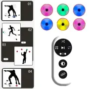 6x Reaction Training Lights Speed Agility Response Equipment Multifunctional