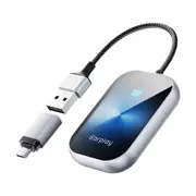 Wired to Wireless Carplay Adapter for Type-c iPhone Android Car wifi USB Dongle Blue