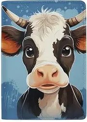[GAIREG] Passport Case Passport Case for Women, Cartoon Cow Cute