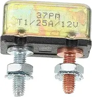 Mobestech 12v/24v Auto Reset Circuit Breaker Marine Car Replacement Breaker 25a Mini Auto Circuit Breaker Metal Casing