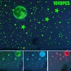 1049Pcs Glow in The Dark Stars and Moon Wall Stickers Adhesive Glowing maYOM]