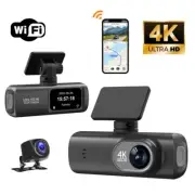 4K HD Dual Lens Dash Camera Front and Rear Record With WiFi Car Camera DVR