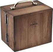 Gendai Hyakka Camper Spice Box, S, Brown, W 7.1 x D 5.1 x H 6.1 inches (180 x 130 x 155 mm) (Closed) A444BR
