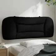 Headboard Cushion Black 107 cm Fabric Soft Upholstered Bedroom Decor Furni 74638