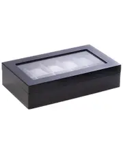 Bey-Berk Black Wood 10-Watch Case