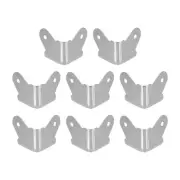 8 Pcs 1.22"x1.22" Speaker Corner Protectors, Iron Box Corner Edge Guard, White