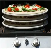 PZ023 Three (3) Tier Chrome Pizza Rack for Oven or BBQ, Cook 3 pizzas at once. A