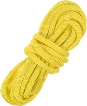 uxcell 4 mm 10FT Guyline Camping Paracord [1PCS] - Guy Lines Ultralight Thin Cord Rope 7 Strands Paracord 550LB Use for Camping Tents & Tarps & Hiking - [Yellow]