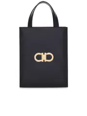 Ferragamo Smooth Grain Leather Clutch