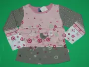 4 NWT Pumpkin Patch TOWN AND COUNTRY Pink Flower Stretchy SHIRT Top Girls