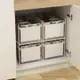 【抽屜滑軌】免安裝抽拉式置物架廚房雙層下水槽儲物架櫥櫃內分層小型收納架子