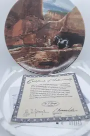 W.S. George Collector Plate - "Wolfpack of the Ancients" By Julie Kramer Cole